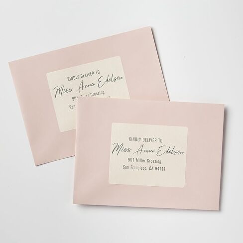 Avery Printable Blank Rectangle Labels, 3" x 3.75", Pearlized Ivory, 48 Customizable Labels (22823) in Saudi Arabia