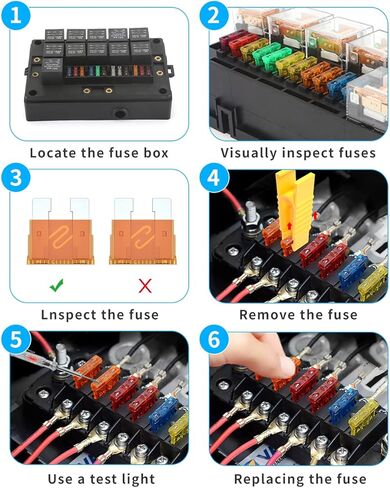 صمامات السيارة - 140 قطعة مجموعة متنوعة من صمامات السيارة القياسية، استبدال صمامات السيارات (2A 3A 5A 7.5A 10A 15A 20A 25A 30A 35A 40AMP) لشاحنة RV Camper Auto Motorcycle Truck ATV UTV Car Boat Marine in Kuwait