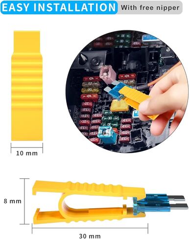 صمامات السيارة - 140 قطعة مجموعة متنوعة من صمامات السيارة القياسية، استبدال صمامات السيارات (2A 3A 5A 7.5A 10A 15A 20A 25A 30A 35A 40AMP) لشاحنة RV Camper Auto Motorcycle Truck ATV UTV Car Boat Marine in Kuwait