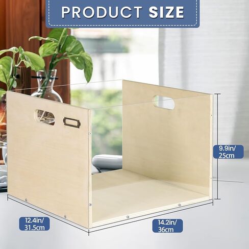 منظم صندوق الملفات الأكريليك، صندوق منظم مجلد الملفات المعلق، صناديق تخزين صندوق حفظ الملفات للمستندات، خزانة ملفات بحجم الحروف مع 5 قطع من أوراق الملصقات، 3 قطع بطاقات فارغة in Kuwait