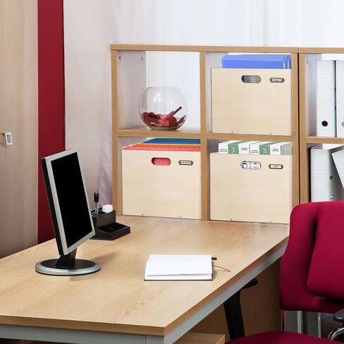 منظم صندوق الملفات الأكريليك، صندوق منظم مجلد الملفات المعلق، صناديق تخزين صندوق حفظ الملفات للمستندات، خزانة ملفات بحجم الحروف مع 5 قطع من أوراق الملصقات، 3 قطع بطاقات فارغة in Kuwait