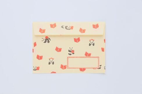 Japanese Hanko Design Cute Letter Set - Panda and Book in Saudi Arabia