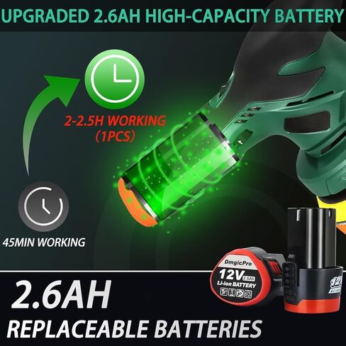 بطارية 2600 مللي أمبير في الساعة لجهاز تلميع عازلة السيارة DmgicPro - بطارية واحدة فقط in Kuwait