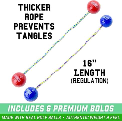 مجموعة ألعاب GoSports Premium Ladder Toss الخارجية مع 6 كرات بولو، وحقيبة حمل للسفر وأجهزة تتبع النتائج - اختر بين مجموعات الحجم القياسي والعملاق in Kuwait
