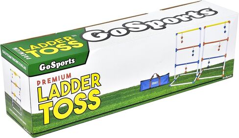 مجموعة ألعاب GoSports Premium Ladder Toss الخارجية مع 6 كرات بولو، وحقيبة حمل للسفر وأجهزة تتبع النتائج - اختر بين مجموعات الحجم القياسي والعملاق in Kuwait