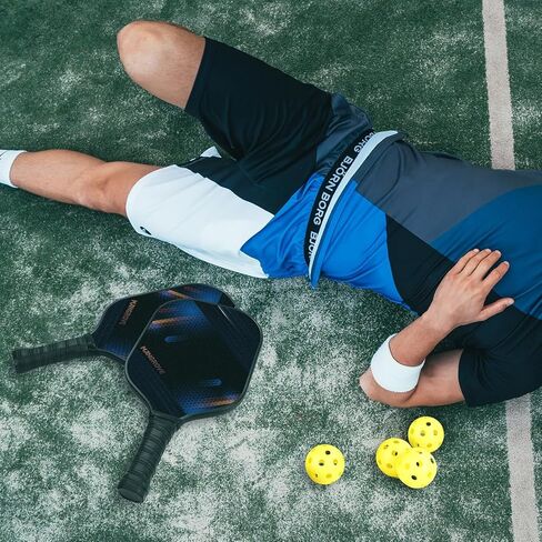 Mangrove Pickleball Paddles Set of 2, True Graphite Pickleball Paddle Set with 4 Ourdoor/Indoor Pickleball Balls & Carry Bag, Polypropylene Honeycomb Core, 4.25In Grip, Lightweight Pickleball Racket in Kuwait