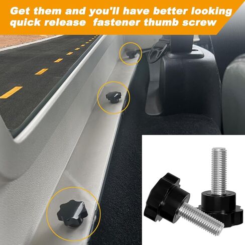 Hardtop Bolts Screws, Hardtop Screws for Jeep, Hardtop Quick Removal Bolts Compatible with Jeep Wrangler TJ JK&JL,6 PCS in Kuwait