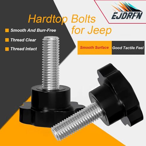 Hardtop Bolts Screws, Hardtop Screws for Jeep, Hardtop Quick Removal Bolts Compatible with Jeep Wrangler TJ JK&JL,6 PCS in Kuwait