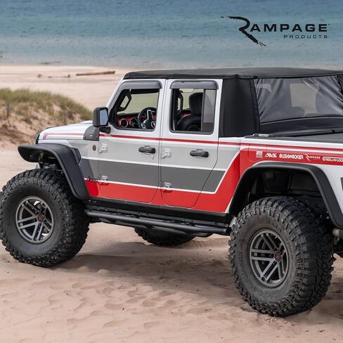 Rampage California Brief Soft Top | Vinyl, Spice Denim | 93317 | Fits 1997 - 2006 Jeep Wrangler TJ in Saudi Arabia