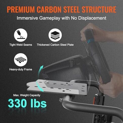 VEVOR G920 Racing Steering Wheel Stand Shifter Mount fit for Logitech G27 G25 G29 Gaming Wheel Stand Wheel Pedals NOT Included Racing Wheel Stand in Kuwait