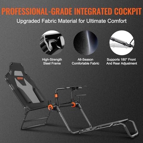 VEVOR G920 Racing Steering Wheel Stand Shifter Mount fit for Logitech G27 G25 G29 Gaming Wheel Stand Wheel Pedals NOT Included Racing Wheel Stand in Kuwait