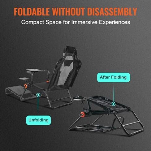 VEVOR G920 Racing Steering Wheel Stand Shifter Mount fit for Logitech G27 G25 G29 Gaming Wheel Stand Wheel Pedals NOT Included Racing Wheel Stand in Kuwait