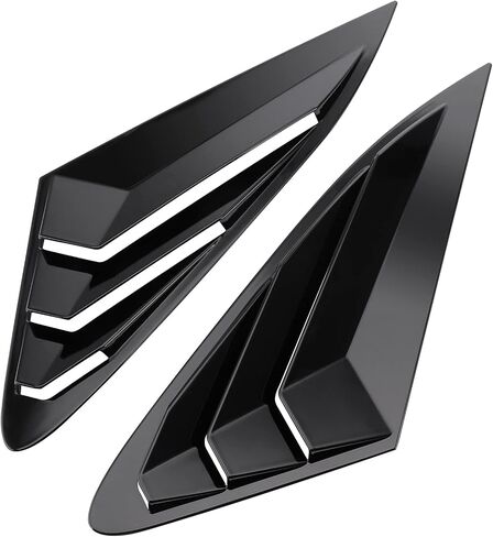 Window Louvers Side Window Air Vent Grill Fit for KIA K5 2021 2022 2023 Rear Side Window Windshield Sun Shade Cover Louver, Glossy Black in Saudi Arabia