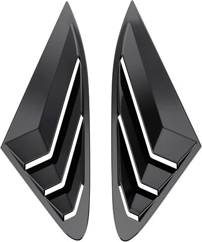 Window Louvers Side Window Air Vent Grill Fit for KIA K5 2021 2022 2023 Rear Side Window Windshield Sun Shade Cover Louver, Glossy Black in Saudi Arabia