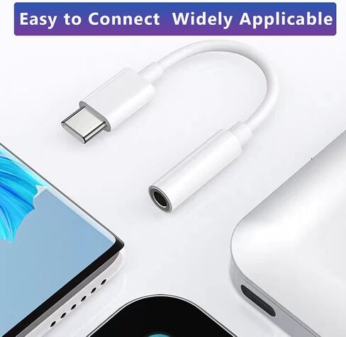[معتمد من Apple MFi] محول مقبس سماعة الرأس USB-C إلى 3.5 ملم لهاتف iPhone 15، وكابل صوت USB C إلى Aux متوافق مع iPad Pro، وSamsung Galaxy S23/S22، وiPhone 15 Pro/Pro Max/Plus، وGoogle Pixel 7/6 in Kuwait