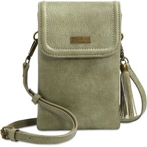 AnsTOP Small Crossbody Bags for Women, Crossbody Cell Phone Bag Tassel Wallet Purses with 2 Strap Best Gift for Women