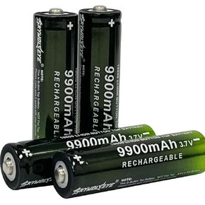 Skywolfeye 4 عبوات 18650 مصابيح LED محمولة تعمل بالبطارية القابلة لإعادة الشحن للتخييم، في الهواء الطلق (مصباح يدوي N￵￵￵t in￵￵cl￵￵ud￵￵ed)