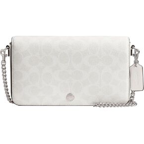 Coach Mila Crossbody Bag in Signature Canvas, LH/White Chalk