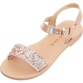 Girls Sandals Open Toe Summer Flats Dress Sandals