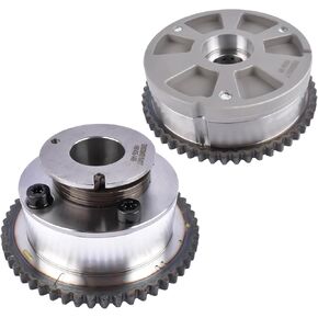 2x CVVT Cam Gears Replacement for Hyundai Elantra Kona Veloster 14-21 Kia Forte Forte5 Seltos Soul 2017-2022 2.0L 243702E020 243502E700