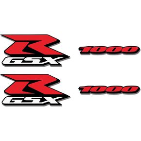 Sticker GSXR 1000 Fairing Decal Compatible with Suzuki GSXR 1000 k1 K2 K4 2001-2005 Motorcycle GSX-R Fairing Kit Stickers Decals/Vinyl 7.87"x3.54"/1000 Decal 5.9" x0.73(Red and White)