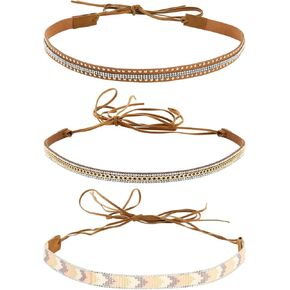 DOCILA Cowboy Hat Band Women Men, Western Cowgirl Outfits Hat Belts, Replacement Country Panama Fedora Strap Accessories