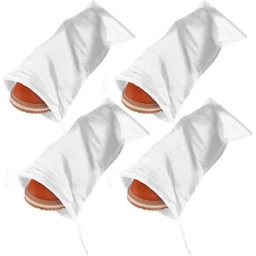 4 Pack Dust Proof Shoe Bag Satin Shoes Bag with Drawstring Shoe Bags for Travel Breathable Shoes Pouch for Men Women Travel