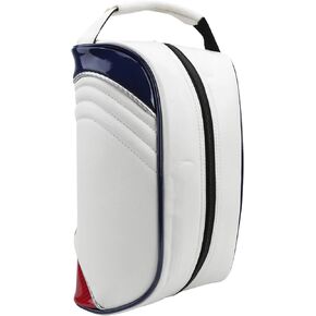Keenso Shoe Bag, Portable PU Leather Shoe Carrier Bag Shoe Travel Bag Shoes Storage Bag White