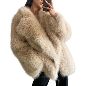 Fluffy Faux Fur Parka Outwear Outwear Over