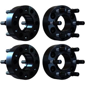KAX 6x135 to 6x135 Wheel Adpaters, 2" Wheel Spacers Fit for F1-50 2004-2014;Exped ition 2003-2014;Navi Gator 2003-2014;Mark LT 2006-2008,M14x2 Thread Pitch with 87mm Hub Bore