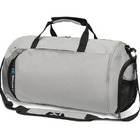 INOXTO Small Sports Gym Bag，Travel Duffel Bag with Dry Wet Pocket and Shoes Compartment for Women and Men，35L Waterproof Weekender Fitness bag For Swim Sports Travel Working Out (dark grey 2)