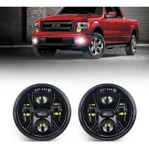Opp Opp Ulite F150 LED Fog Light for Ford F150 2007-2014 ، 6500K 80W Plug N Play 4.5inch مقاومة للماء أكياس مجموعة أضواء الضباب ، 2PC Pack