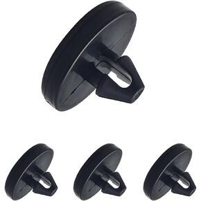 4 PCS Automotive Brake Light Switch Limit Pad, One Piece Clutch Brake Pedal Cushion, Car Tuning Accessory, Universal for Most Cars (Black)