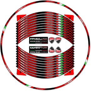 Motorcycle Reflective Rim Tapes Sticker Stripe for Ducati 659 696 750 796 797 821 1100 1200 S4 S2/899 1199 959 1299 V2 V4/848 1098 1198 EVO Wheel Decal Stickers 17 inch (Silver Grey)