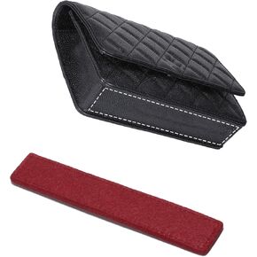 Purse WOC Base Shaper, Felt Base Saver and Insert for Wallet on Chain Bags Handbag - Burgundy Red (7" x 1.2")