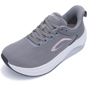 JARLIF Womens Wide Toe Box Shoes Arch Support Walking Sneakers Width Orthotic Tennis Shoes for Plantar Fasciitis Pain Relief US 6-11
