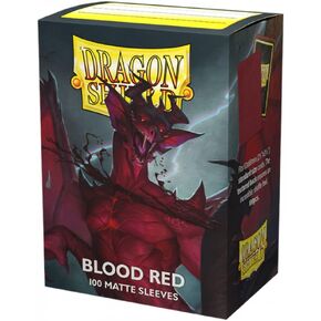 أكمام Arcane Tinmen Dragon Shield - غير لامعة: أحمر دموي 100 قيراط - أكمام بطاقات MTG ناعمة وقوية - متوافقة مع أكمام بطاقات Pokemon & Magic The Gathering (AT-11050)