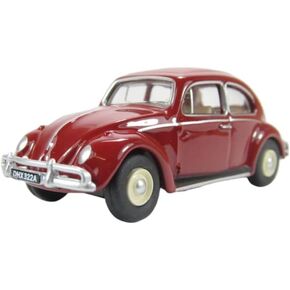 Diecast 76VWB002 Ruby Red Classic Beetle - 1:76 Scale Diecast