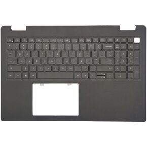 حافظة علوية جديدة من Palmrest غير ذات إضاءة خلفية لمجموعة لوحة المفاتيح لـ DELL Latitude 3520 E3520 Series غطاء علوي للكمبيوتر المحمول بتصميم أمريكي DJP76 0DJP76 أسود