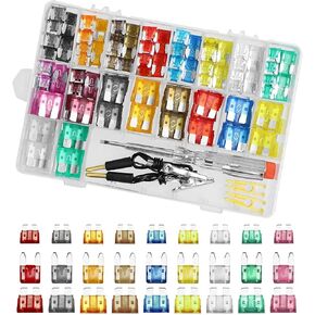 3066pcs مجموعة مجموعة متنزهات السيارات ، وصمامات شفرة مركبة مختلطة ، و Mini و Mini و Low Plump Mini-2a 5a 7.5a 10a 15a 20a 25a 30a 35a مع اختبار دائرة مجتذب الصمامات
