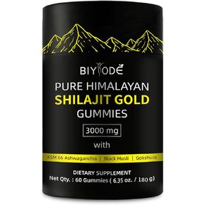 Shilajit Gommy Gold Lab اختبارات لا يوجد سكر مضاف متعددة المغذيات الدقيقة للرجال والنساء لا إضافة السكر غير المعدلة وراثيا 100 ٪ طبيعية العضوية 60 gummy