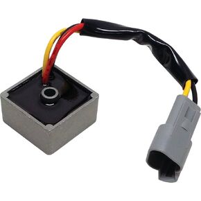 Red Hawk VOLT-0008 Voltage Regulator Compatible With/Replacement For Club Car Precedent, gas, 2004 and newer 102515901, 102803301, 9470 7/8" Height, 1 5/8" Length, 1 5/8" Width