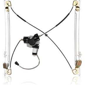 Front Driver Side Power Window Regulator w/Motor Assembly Compatible for Chrysler Town & Country Voyager, Dodge Caravan Grand Caravan 2001-2003 Replace 741-823 5135251AA 11A109 82-614AR