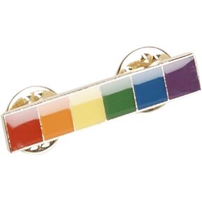 Lapel Pin, Rainbow Bar, 0.5 Ounce
