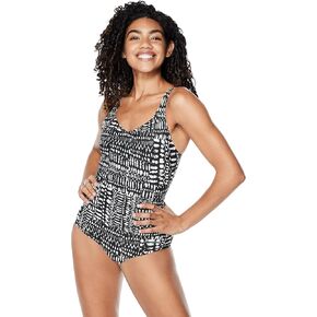 Speedo Women's Swimsuit One Piece Sweetheart Moderate Cut