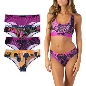 PSD Women's Cheeky Underwear - Cheeky Cut Women's Underwear - Comfortable Stretch Panties for Women