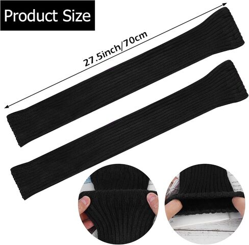 XEPST 2 Pairs Leg Warmers for Women, High Boot Cuffs Knitted Boot Topper Warmers Over Knee Footless Socks for Winter Warmer in Saudi Arabia