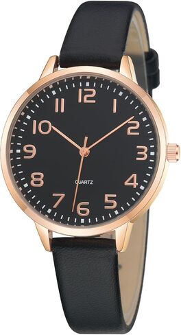 Women's Dainty Analog Leather Dress Watch for Small Wrists, Ladies Waterproof Watches for Women, Reloj para Mujer in Saudi Arabia