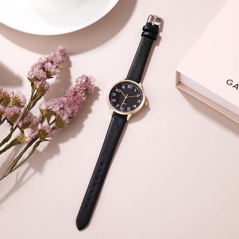 Women's Dainty Analog Leather Dress Watch for Small Wrists, Ladies Waterproof Watches for Women, Reloj para Mujer in Saudi Arabia