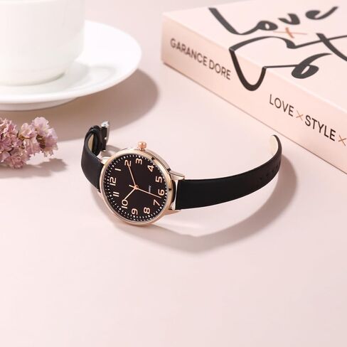 Women's Dainty Analog Leather Dress Watch for Small Wrists, Ladies Waterproof Watches for Women, Reloj para Mujer in Saudi Arabia
